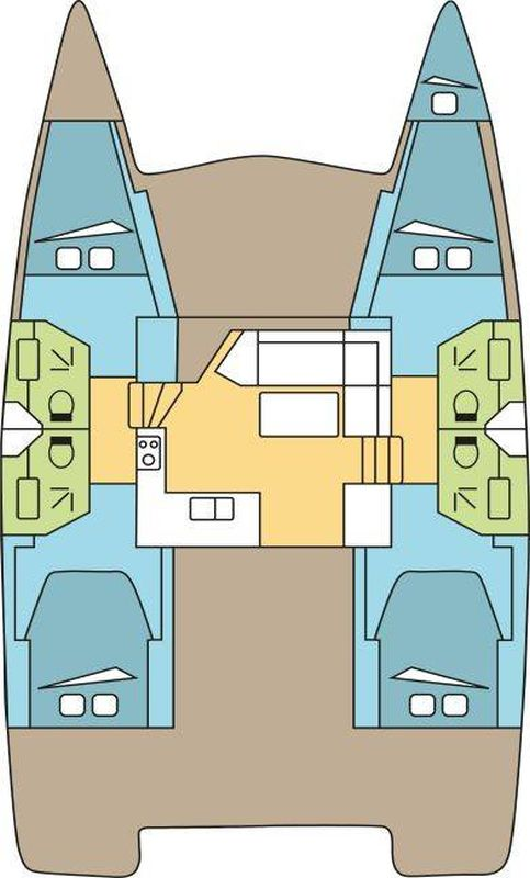 Alquiler de Catamarán, con o sin patrón Fountaine Pajot Parham Town