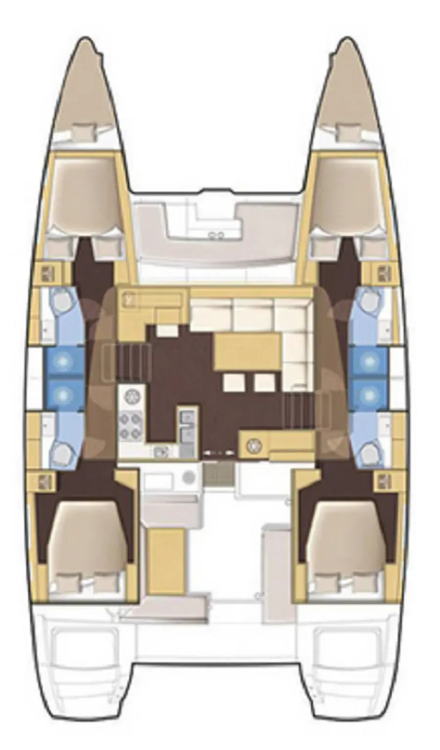 Alquiler de embarcaciones Lagoon Lagoon 450 F enMarmaris en Samboat