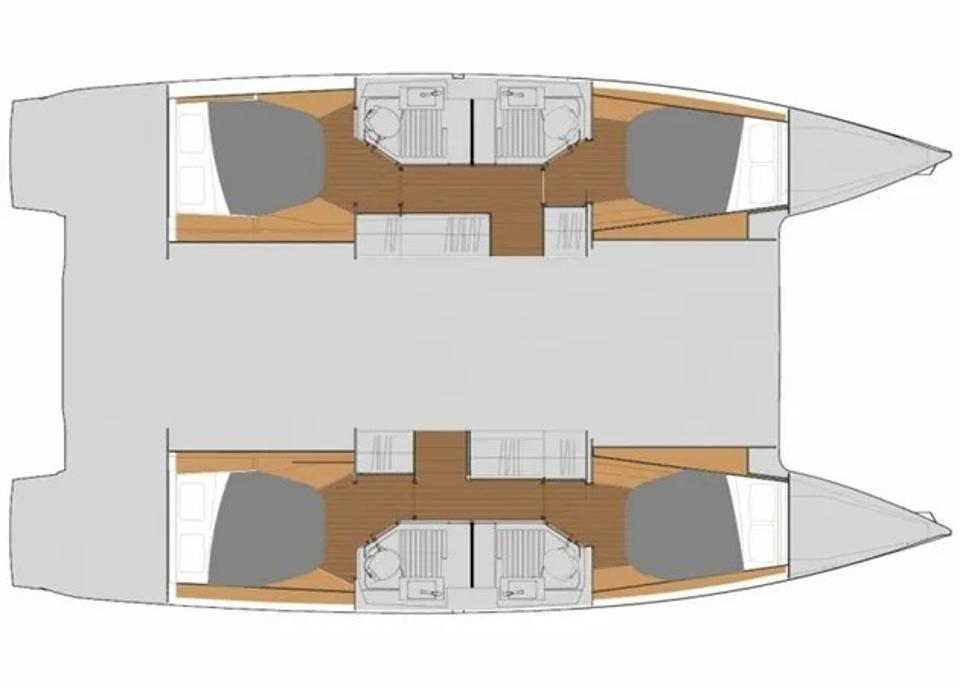 Alquiler Catamarán Fountaine Pajot con o sin  título de navegación