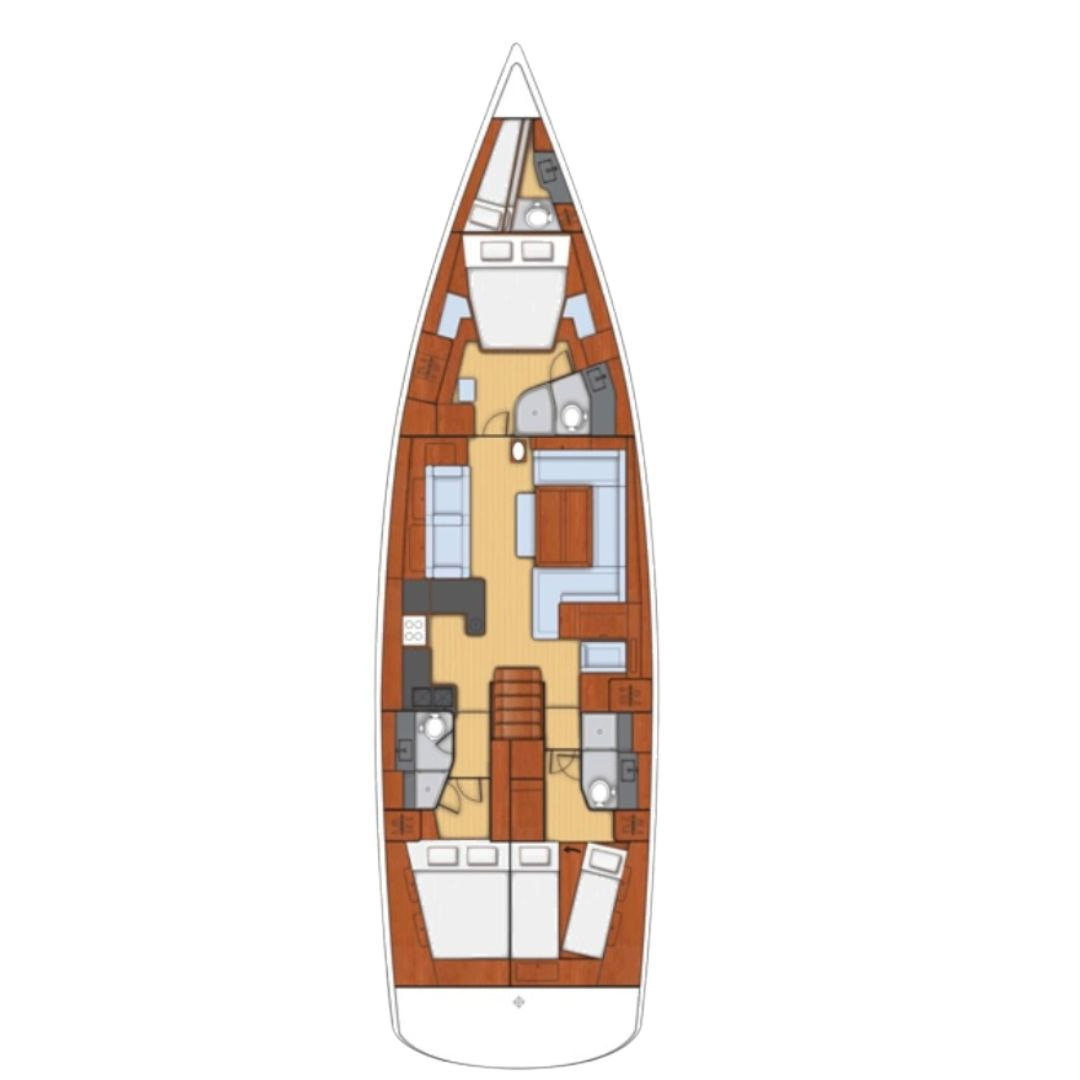 Alquiler Velero en Kaštela - Bénéteau Oceanis 60