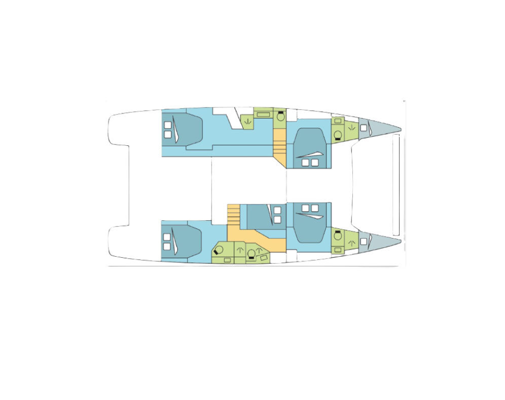 Alquiler de Catamarán, con o sin patrón Fountaine Pajot Mahé