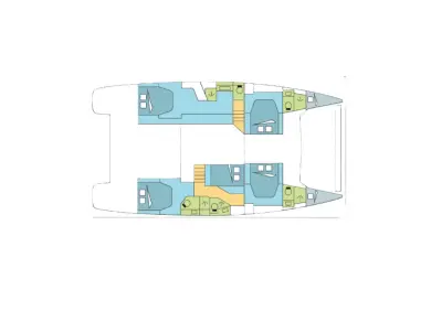 Alquiler de Catamarán, con o sin patrón Fountaine Pajot Mahé