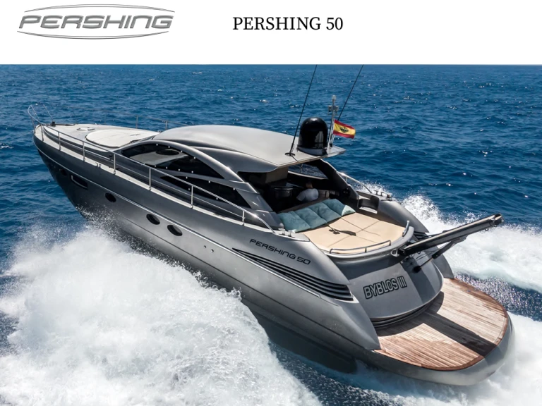 Alquiler Lancha Pershing con o sin  título de navegación