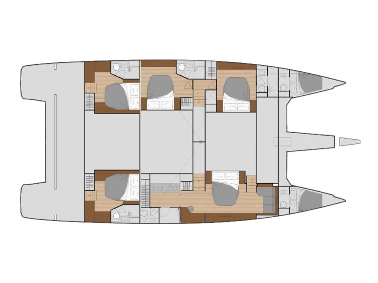 Alquiler de barcos Baie de Marigot barato de Fountaine Pajot Alegria 67 (5 cab)