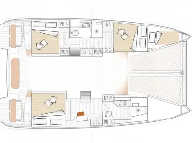 Alquiler de Catamarán, con o sin patrón Bénéteau Arzon