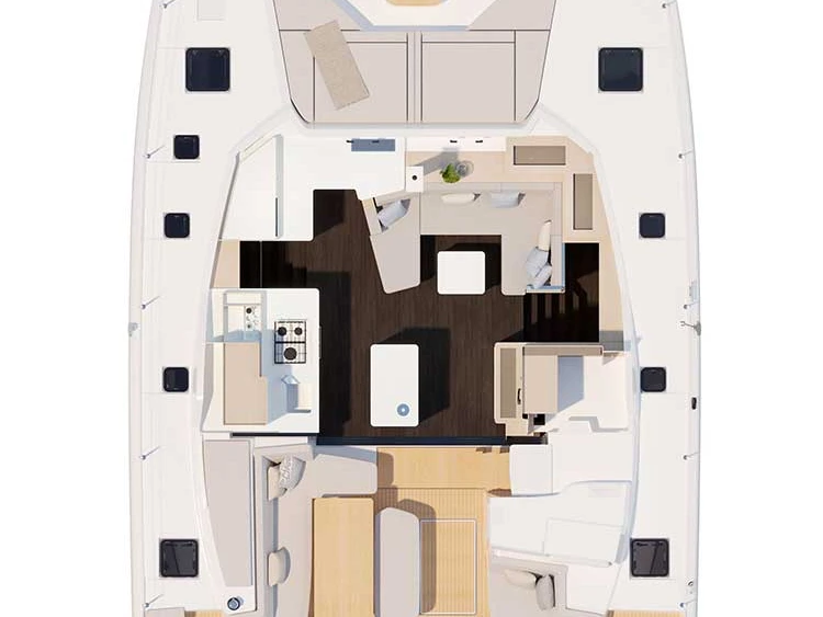 Alquiler de barcos Šibenik barato de Fountaine Pajot FP 44 Quatuor - 4 + 2 cab.
