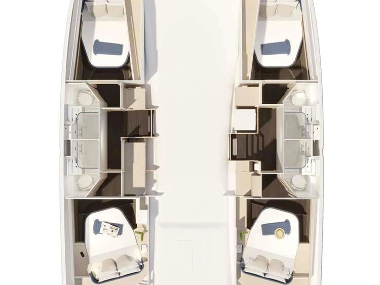 Alquiler de barcos Šibenik barato de Fountaine Pajot FP 44 Quatuor - 4 + 2 cab.
