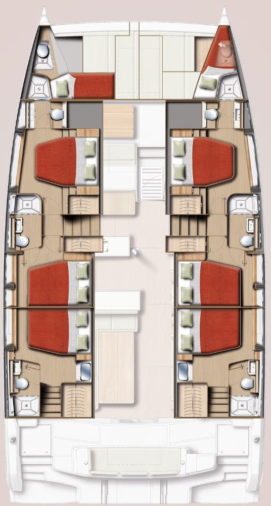 Alquiler Catamarán en Raiatea Island - Bali Bali 5.2 - 6 + 2 cab.