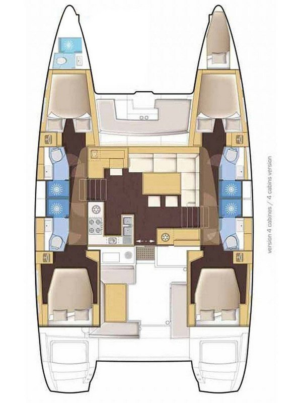 Alquiler Catamarán en Kaštela - Lagoon Lagoon 46