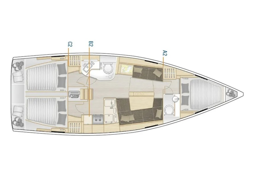 Alquiler de barcos Lefkáda barato de Hanse 388