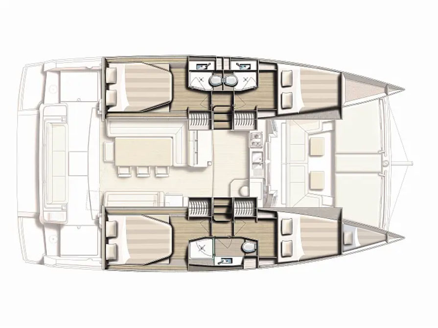 Alquiler Catamarán en Biograd na Moru - Bali Bali 4.1