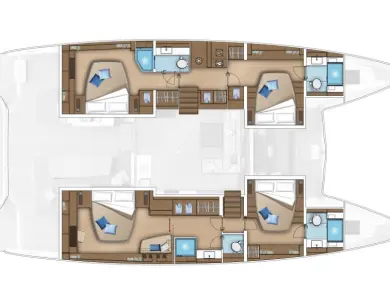 Alquiler de embarcaciones Lagoon Lagoon 55 - 4 + 2 cab. enTrogir en Samboat