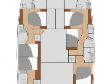 Alquiler de Catamarán, con o sin patrón Fountaine Pajot Seget Donji