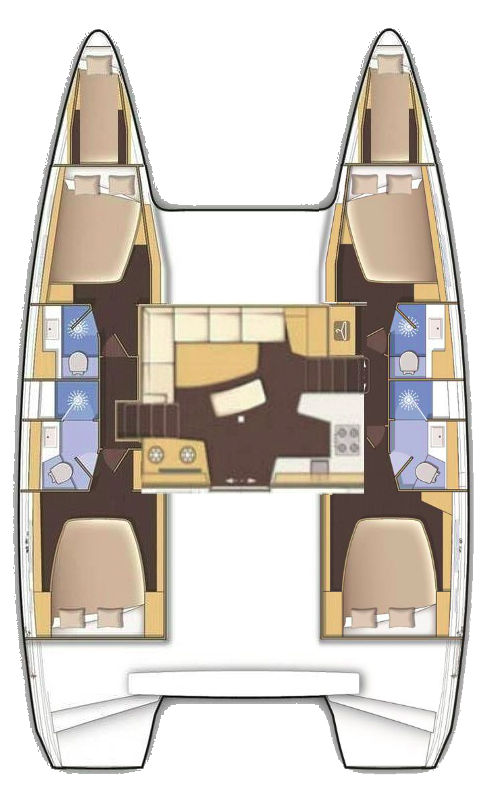 Alquiler de embarcaciones Lagoon Lagoon 42 enNéa Péramos en Samboat