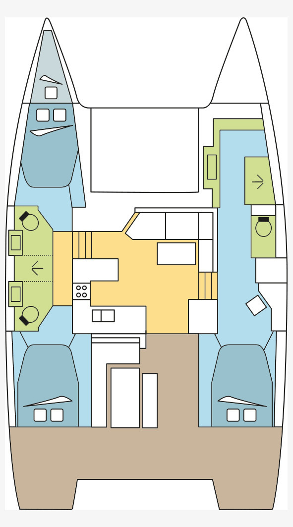 Alquiler de embarcaciones Fountaine Pajot Astrea 42 enMarsella en Samboat