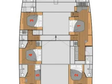 Alquiler Catamarán en Bodrum - Fountaine Pajot Fountaine Pajot Alegria 67 - 5 + 2 cab.