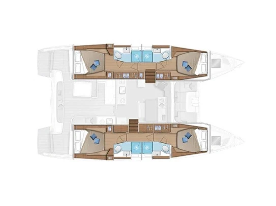 Alquiler Catamarán en Seget Donji - Lagoon Lagoon 47