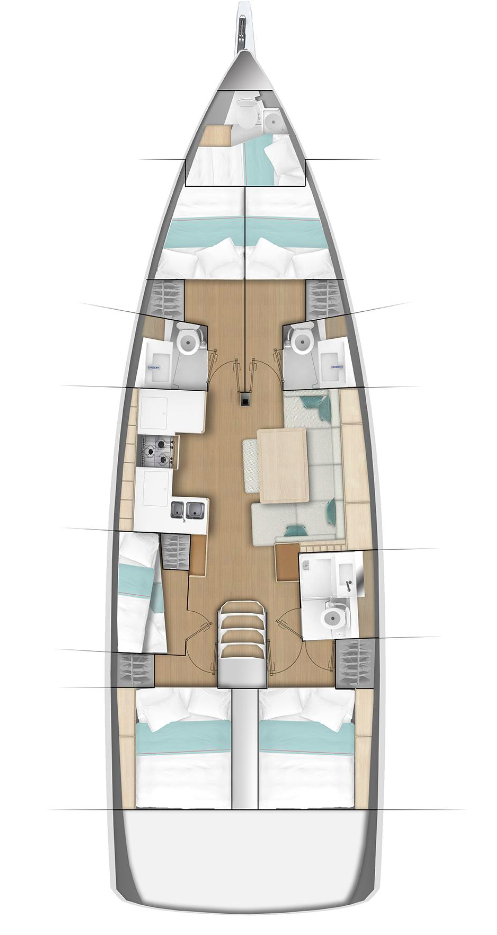 Alquiler de Jeanneau Sun Odyssey 490 en Cos