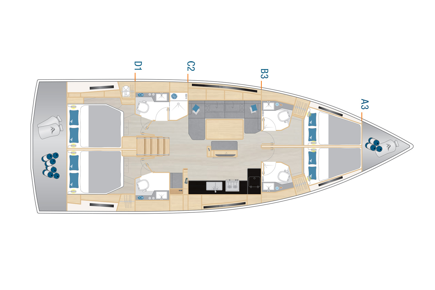 Hanse Hanse 460 de alquiler a Seget Donji