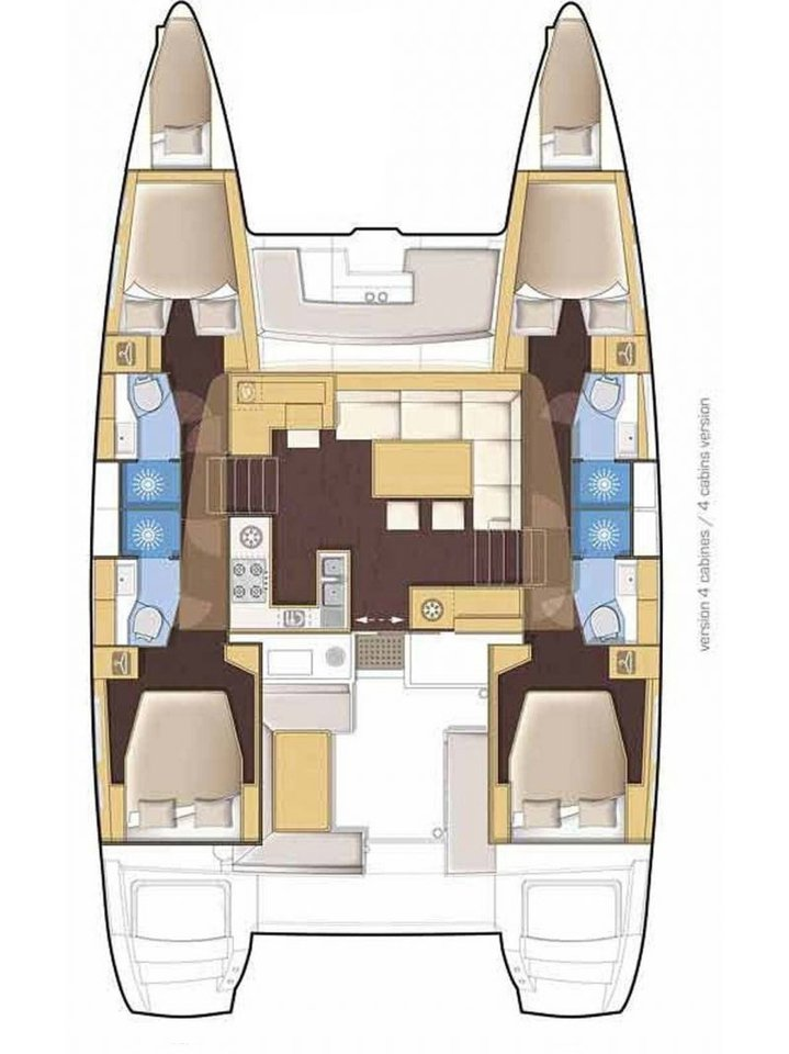 Alquiler Catamarán Lagoon con o sin  título de navegación