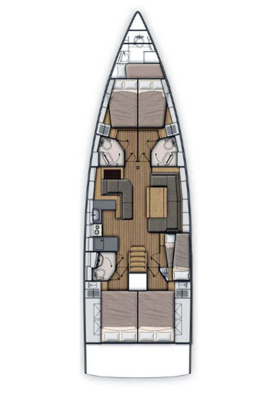 Alquiler de barcos Komolac barato de Oceanis 51.1