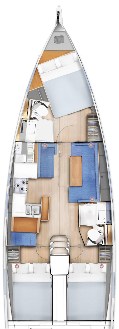 Alquiler de barcos Cos barato de Sun Odyssey 410
