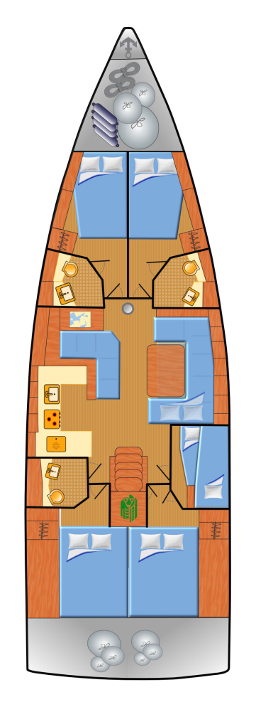 Alquiler de Bénéteau Oceanis 51.1 en Punat
