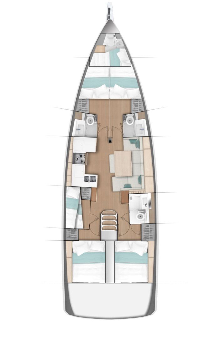 Alquiler Velero en Fethiye - Jeanneau Sun Odyssey 490
