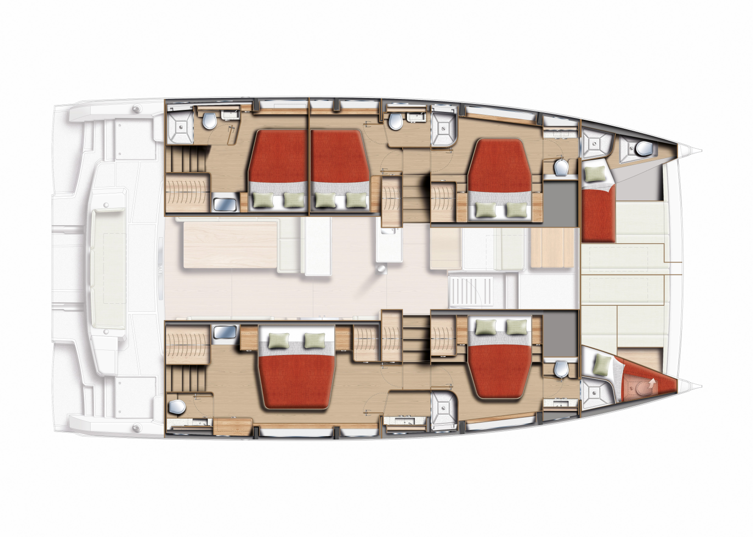 Alquiler de Bali Bali 5.2 - 5 + 2 cab. en Kaštela