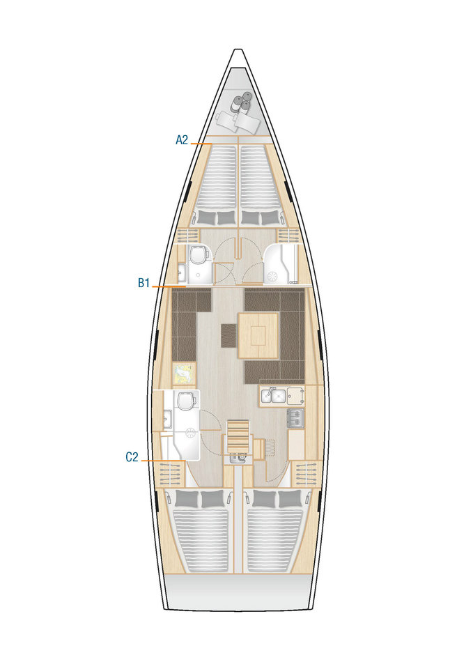Alquiler Velero en Komolac - Hanse Hanse 458