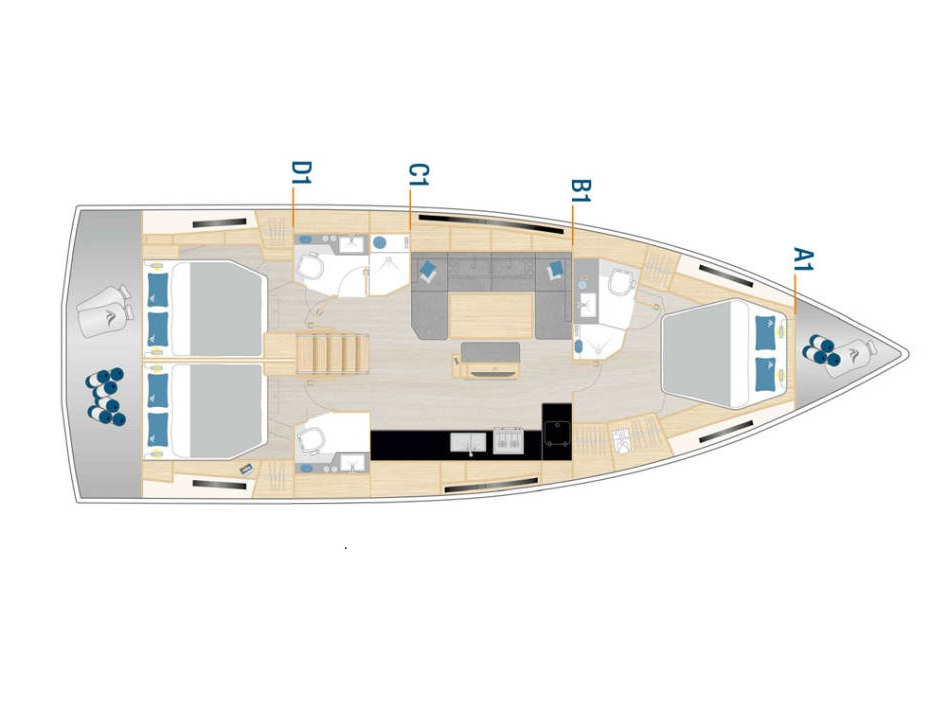 Hanse Hanse 460 de alquiler a Šibenik