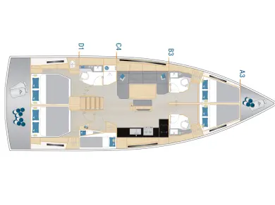 Hanse Hanse 460 de alquiler a Komolac
