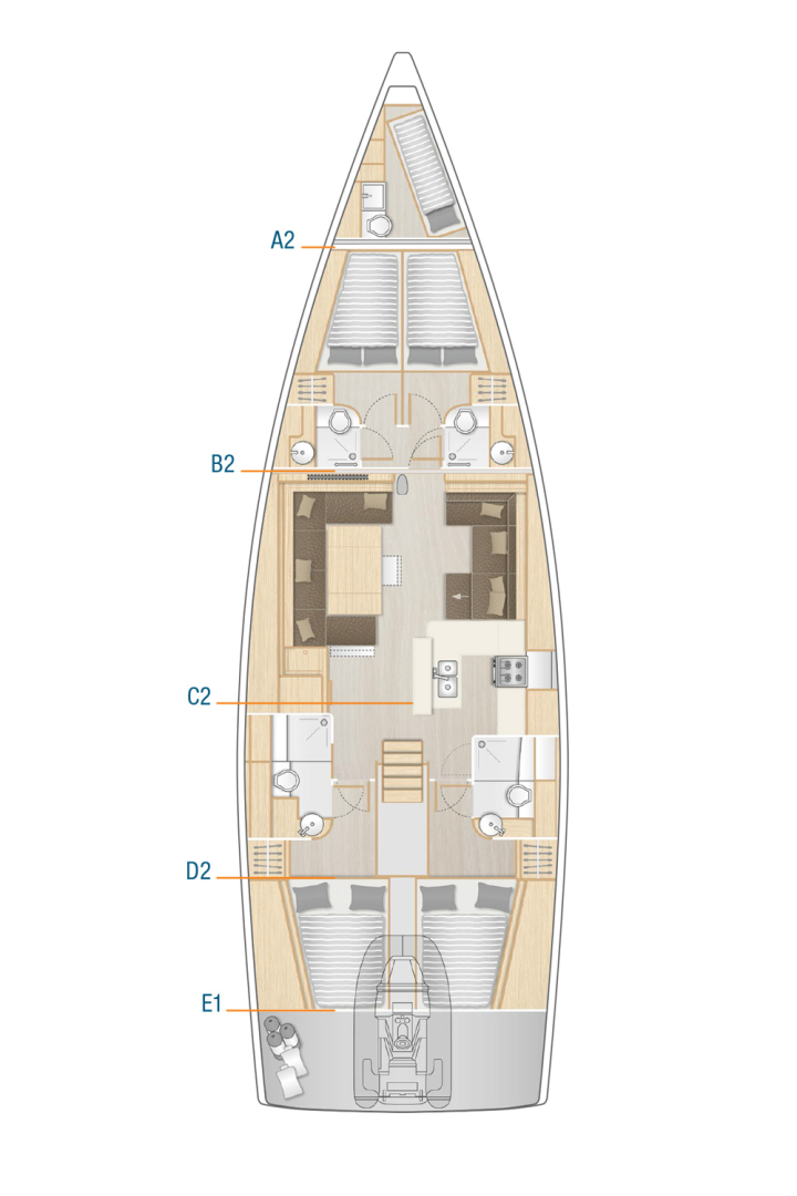Alquiler Sukošan - Hanse Hanse 588 en SamBoat