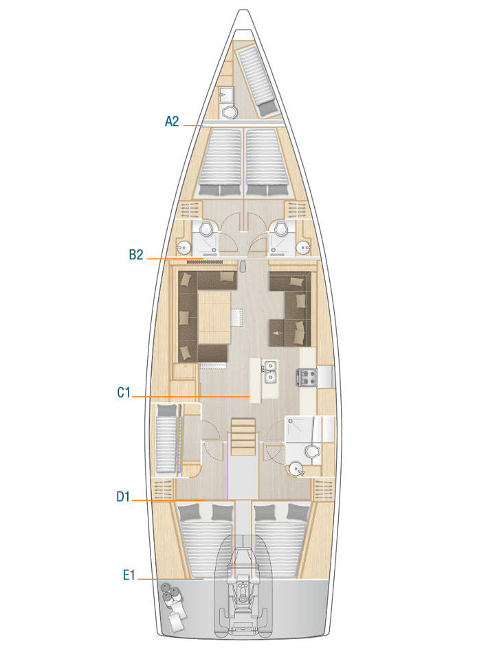 Alquiler de Hanse Hanse 588 en Seget Donji