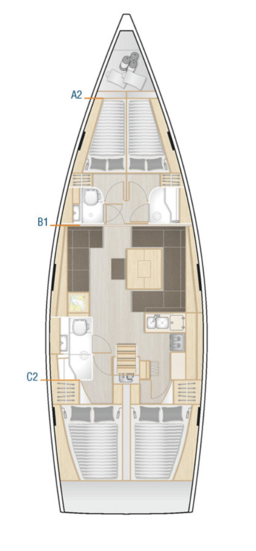 Alquiler de embarcaciones Hanse Hanse 458 enKaštela en Samboat