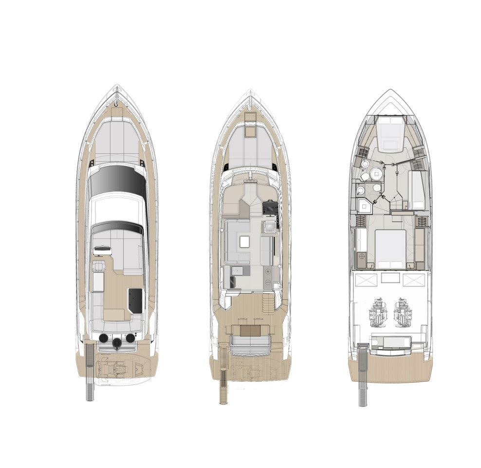 Alquiler de Ferretti Ferretti Yachts 500 - 3 + 1 cab en Sukošan
