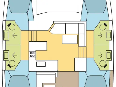 Alquiler Catamarán en La Paz - Fountaine Pajot Astrea 42