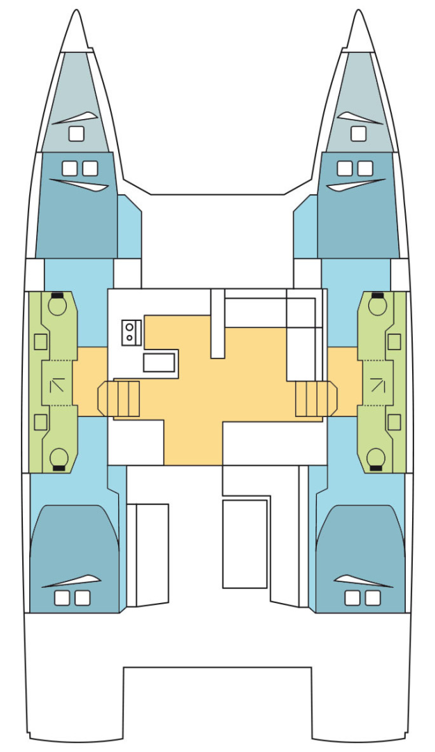Alquiler Komolac - Bavaria Nautitech 47 Power - 4 + 2 cab. en SamBoat