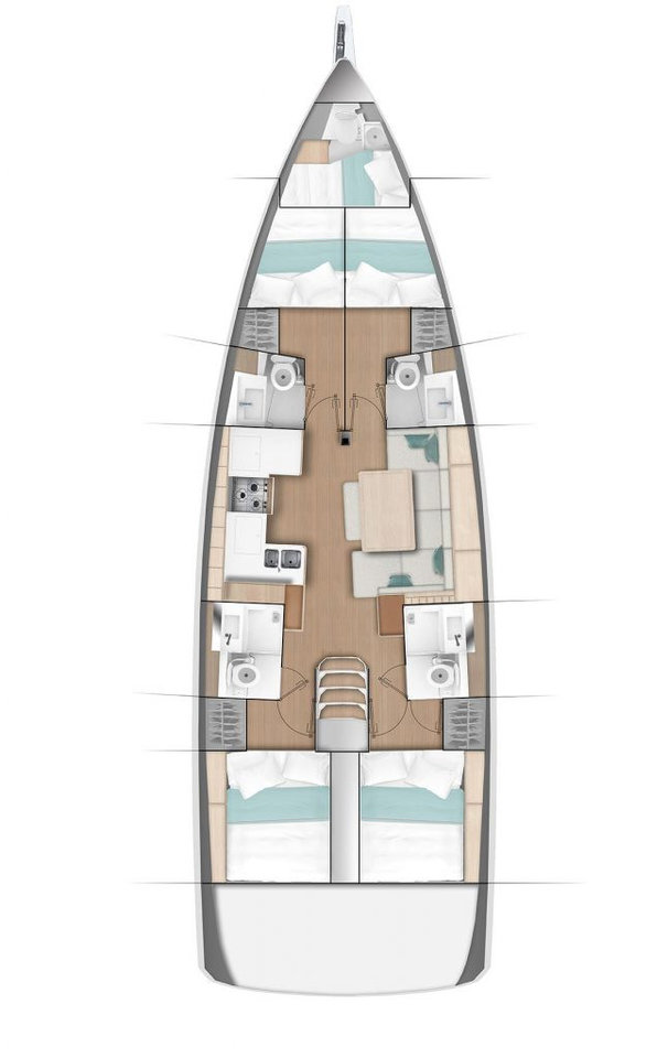 Alquiler de embarcaciones Jeanneau Sun Odyssey 490 enNikiána en Samboat