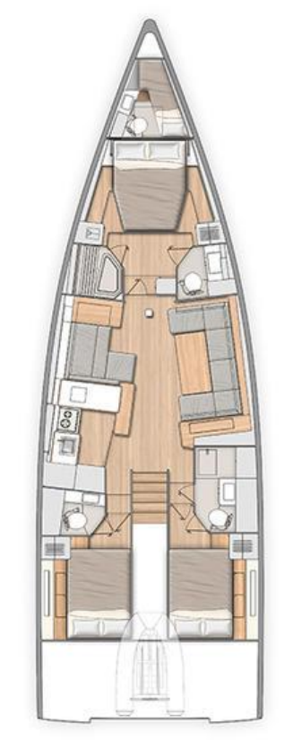 Alquiler de embarcaciones Bénéteau Oceanis 54 enKaštela en Samboat
