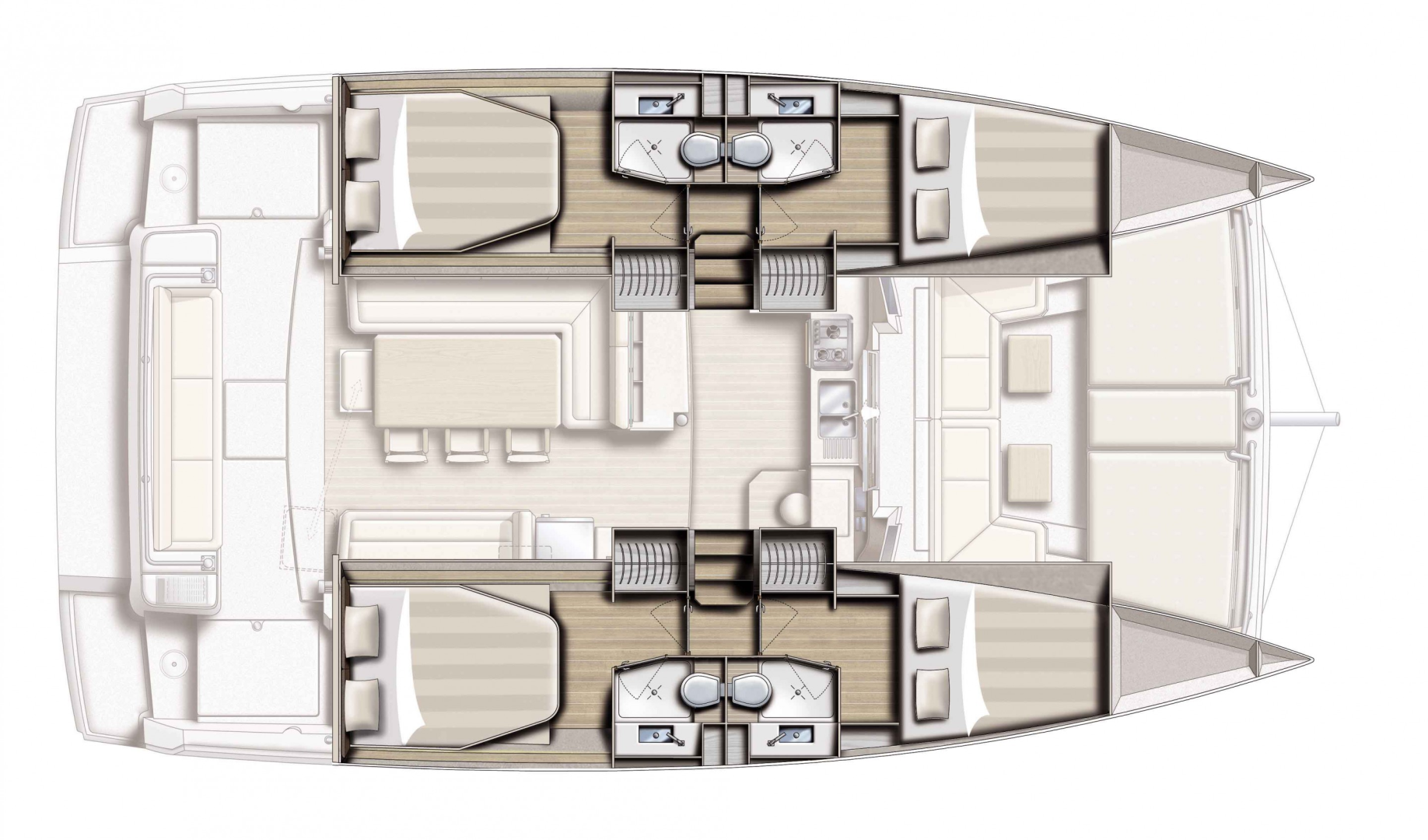 Alquiler Catamarán en Lávrio - Bali Bali 4.1