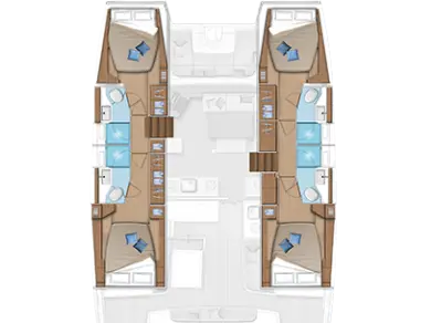 Alquiler Catamarán en Piso Livadi - Lagoon Lagoon 46