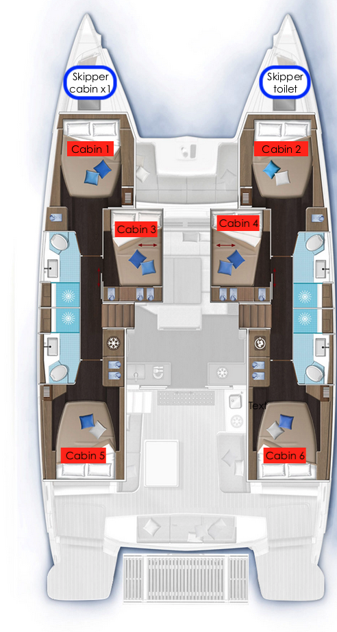 Alquiler Catamarán Lagoon con o sin  título de navegación