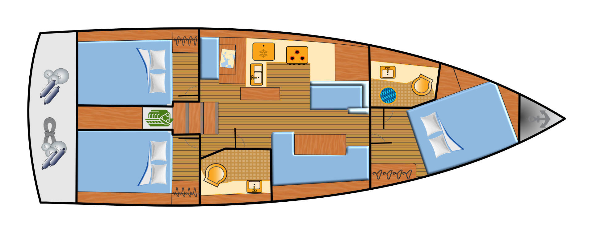 Alquiler Velero en Punat - Jeanneau Sun Odyssey 410