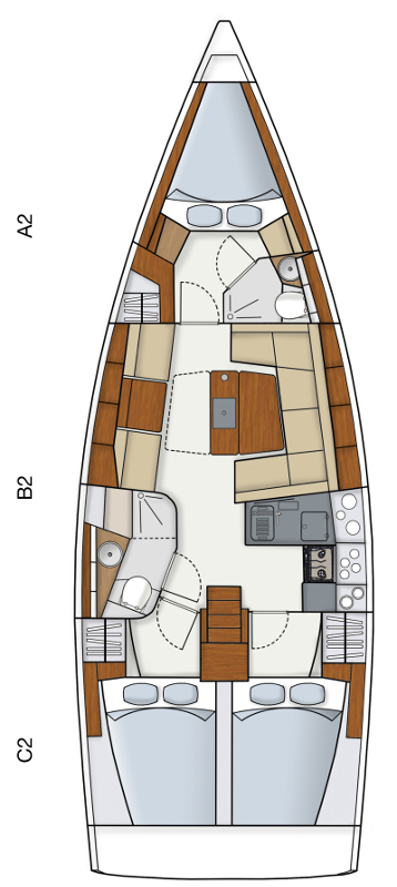 Alquiler Velero en Kaštela - Hanse Hanse 415
