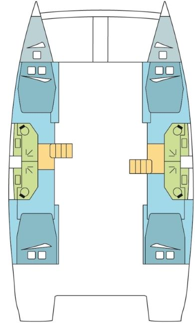 Alquiler Catamarán en La Paz - Bali Bali 4.4