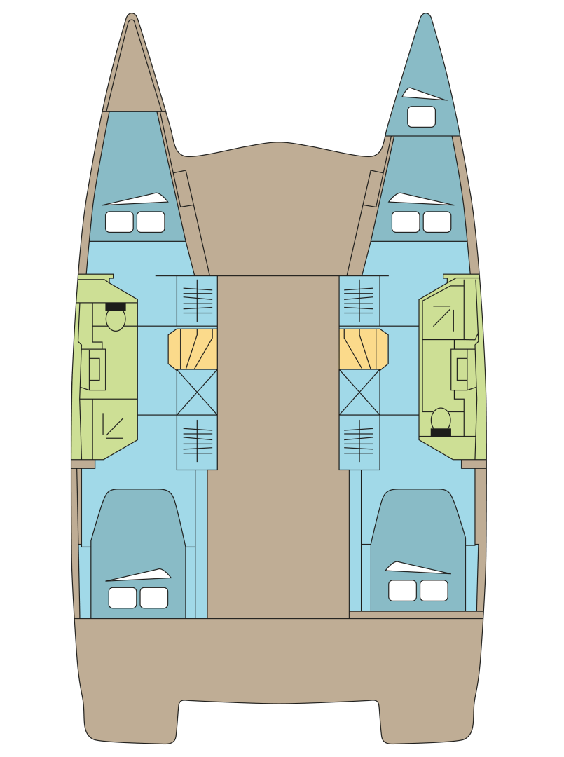 Alquiler de Catamarán, con o sin patrón Fountaine Pajot Parham Town