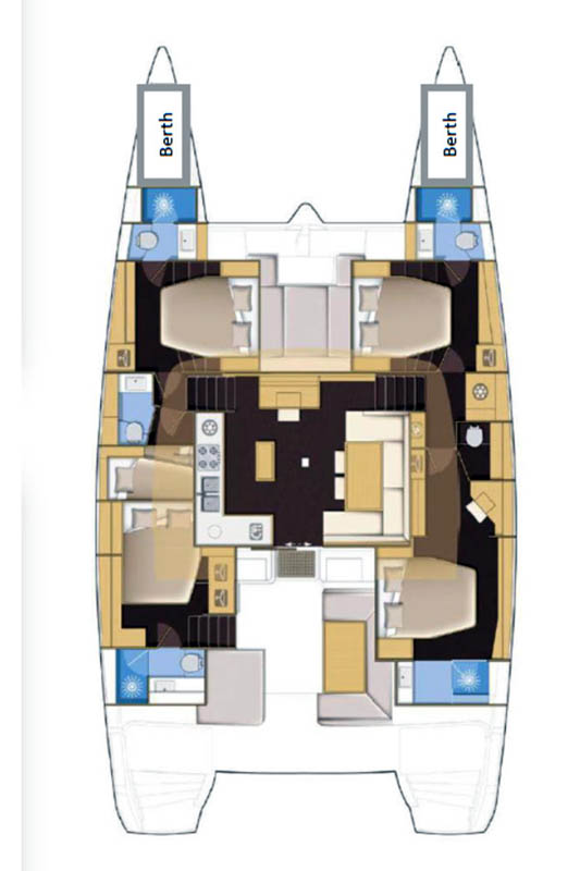Alquiler de embarcaciones Lagoon Lagoon 52 F enPraslin Island en Samboat