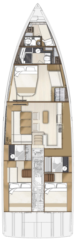 Alquiler de Jeanneau Jeanneau 55 - 3 + 1 cab. en Road Town