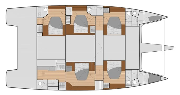 Alquiler Catamarán Fountaine Pajot con o sin  título de navegación